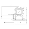 SDE7 Solar Tracking Snuwing Drive Worm Gear avec double axe